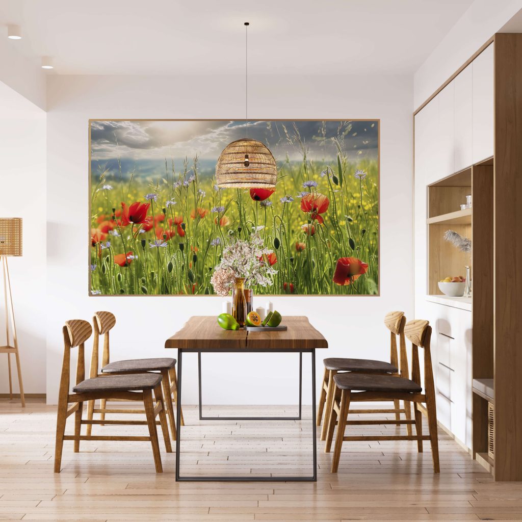 tablou-camp-cu-maci Print Mural pentru Spații HoReCa: Restaurante, Cafenele și Hoteluri